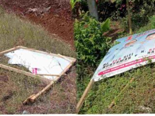 Baliho Ela-Azwar Diduga Dirusak Orang Tak Dikenal, Ini Tanggapan Tim