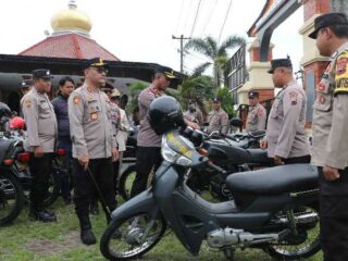 Pastikan Siap Pakai, Polres Kebumen Cek Kendaraan Dinas Roda Dua