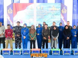 Melalui Bakti Sosial dan Kesehatan, TNI AL Batalyon Infanteri 7 Marinir Teluk Pandan Wujudkan Ketahanan Pangan Nasional