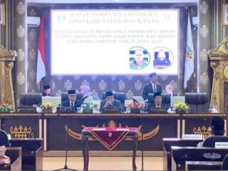 DPRD Way Kanan Gelar Pengucapan Sumpah PAW Elyas Yusman dan Haprin