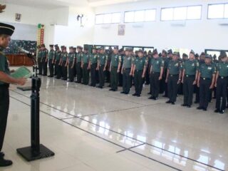 Pimpin Apel Kembali Cuti dan Halal Bilhalal, Ini Pesan Dandim 0429/Lamtim ke Seluruh Prajurit