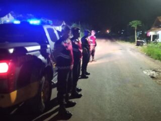 Cegah Gangguan Kamtibmas dan C3, Sat Samapta Polres Lamtim Tingkatkan Patroli Blue Light