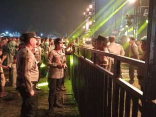 Kapolres Lampung Timur Cek Personel PAM Hiburan di Bandar Sribhawono