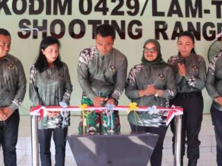 Lapangan Tembak Senapan dan Pistol Kodim 0429/Lamtim Diresmikan