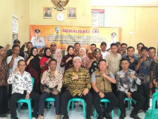 Tingkatkan Kesiap Siagaan, BPBD Pesawaran Sosialisasikan KIE Rawan Bencana