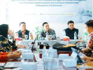 Pemkab Pesawaran dan IPB Kolaborasi Dorong Penguatan Kualitas Informasi Lewat Pelatihan Produksi Press Release Berbasis AI
