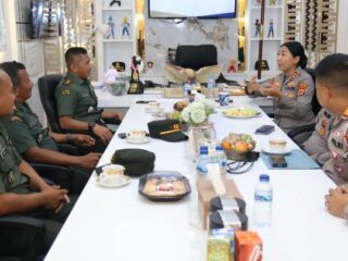Perkuat Sinergitas, Dandim 0429/Lamtim Kunjungi Polres Lampung Timur