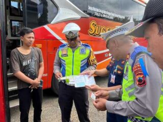 Ops Patuh Candi 2025, Polres Purbalingga Gelar Ramp Chek Angkutan Umum