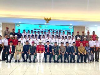 Paskibraka Pesawaran Resmi Dikukuhkan, Siap Kibarkan Merah Putih di HUT RI ke-80
