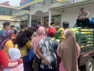 Gelar Gerakan Pangan Murah, Polres Lampung Timur Sasar Warga Sukadana