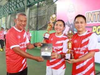 Meriahkan HUT RI ke-80, Polres Lampung Timur Gelar Internal Tennis Tournament