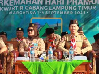 Kapolres Lampung Timur Hadiri Apel Besar Hari Pramuka ke-64 Tahun 2025