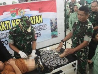 HUT TNI ke-80, Kodim 0429/Lamtim Gelar Bakti Sosial Kesehatan di Aula Makodim