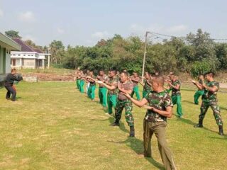 Asah Ketrampilan, Prajurit Kodim 0429/Lamtim Latihan Pencak Silat Militer