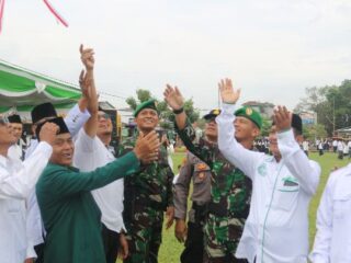 Irup Peringatan Hari Santri, Dandim 0429/Lamtim Bacakan Amanat Menteri Agama RI