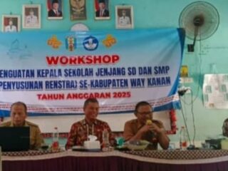 Dinas Pendidikan Way Kanan Gelar Workshop Penyusunan Reinstra 