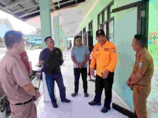 Kepala BPBD Way Kanan Tinjau Lokasi Korban Angin Puting Beliung di Gunung Labuhan