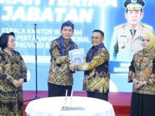 Sertijab, Harison Mocodompis Resmi Jadi Kepala Kanwil BPN Provinsi Banten