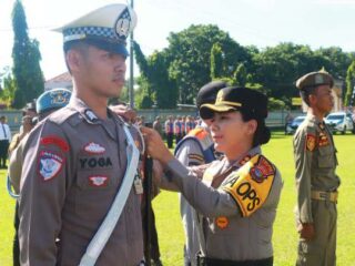 Polres Lampung Timur Gelar Apel Gelar Pasukan Operasi Patuh Krakatau 2025