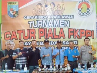 FKPPI Rayon Bandar Sakti Laksanakan Turnamen Gerak Bidak Kejuaraan Catur Tingkat Provinsi Lampung.