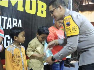 Syukuran HUT Brimob, Polres Purbalingga Berbagi Kasih dengan Anak Yatim Piatu