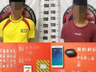 Polres Way Kanan Bekuk 2 Tersangka Pengedar, 5,93 Gram Sabu di Amankan