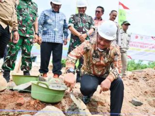 Peletakan Batu Pertama Gedung Koperasi Merah Putih Kedondong, Wabup Pesawaran Dorong Penguatan Ekonomi Desa