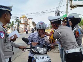 Razia Gabungan Ops Zebra Krakatau 2025, Polres Lampung Timur Sasar Peningkatan Disiplin Berlalu Lintas