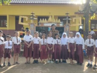 Siswa SDN Brawijaya Ucapkan Terima Kasih Atas Rampungnya Pembangunan Fasilitas Pendidikan Yang Layak