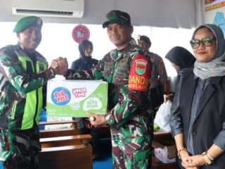 Datangi Pos Pam, Dandim 0429/Lamtim Berikan Motivasi Anggota Bertugas