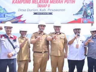 Wabup Pesawaran Hadiri Ground Breaking Pembangunan Kampung Nelayan di Desa Durian