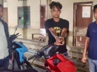 Polsek Tanjung Pura Ringkus Palaku Curanmor, 1 Unit Sepeda Motor di Amankan