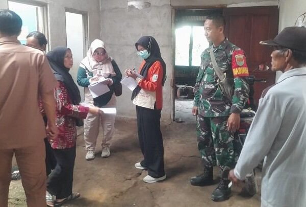 Babinsa Koramil 14/Jabung kawal Verifikasi ODF dan STMB