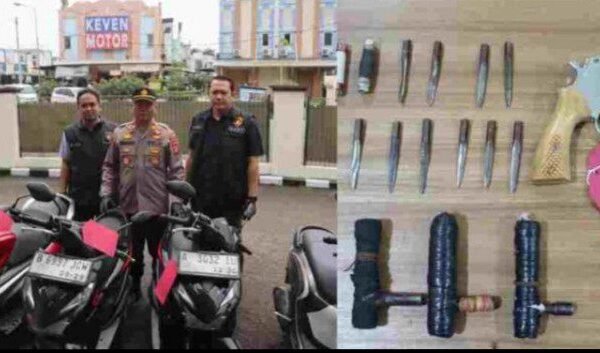 Borgol 5 Pelaku Curanmor Asal Lampung, Polsek Kelapa Dua Sita Senpi Rakitan