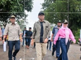 Dorong Peningkatan Infrastruktur Jalan, Bupati Pesawaran Dampingi Gubernur Tinjau Ruas Jalan Provinsi