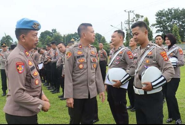 Si Propam Polres Lampung Timur Gelar Gaktiplin Usai Apel Pagi