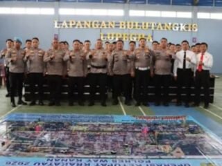 Polres Way Kanan Gelar Latpra Ops Ketupat Krakatau 2026 