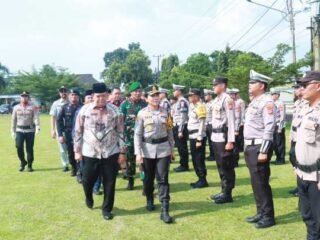 Polres Lampung Timur Gelar Apel Operasi Ketupat Krakatau 2026, Siapkan 4 Pos Lebaran