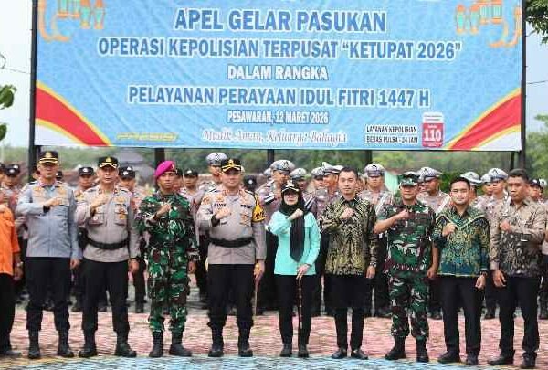 Bupati Nanda Indira Pimpin Apel Gelar Pasukan Operasi Ketupat Krakatau 2026