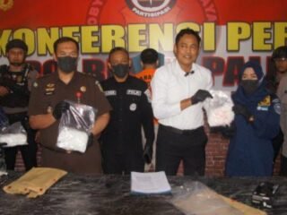 Polresta Palu Musnahkan 2 Kg Sabu, Seorang Kurir Terancam Hukuman Mati