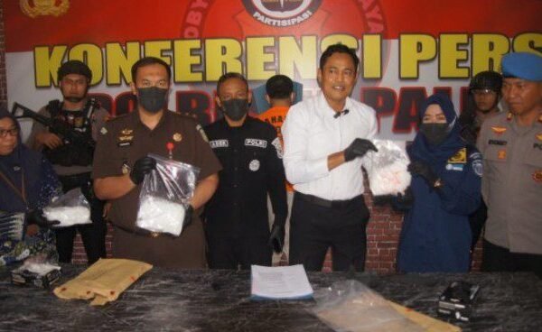 Polresta Palu Musnahkan 2 Kg Sabu, Seorang Kurir Terancam Hukuman Mati