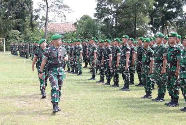 Kodim 0429/Lamtim Gelar Upacara Penyambutan Personil Yon TP 943/DPC