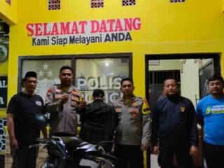 Ditangkap Warga, Pelaku Curanmor di Marga Sekampung di Amankan Polisi