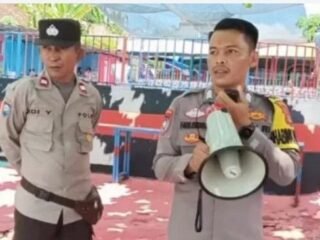 Jaga Kamtibmas, Polres Way Kanan Binluh di Objek Wisata Kolam Renang Baradatu    