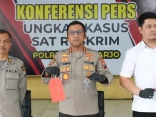 Ungkap Kasus Curat, Polresta Sidoarjo Borgol 6 Komplotan Pencuri Brankas Lintas Provinsi