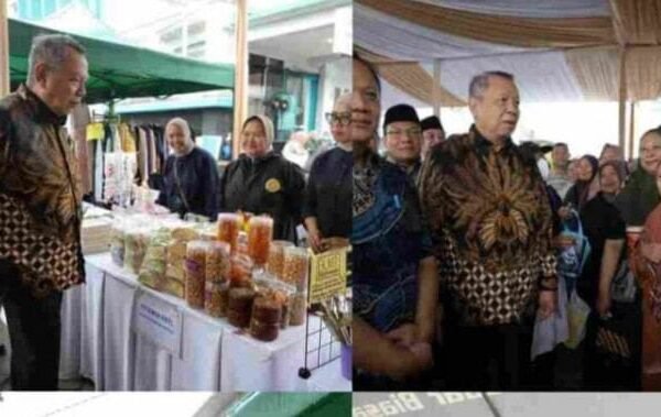 Benyamin Buka Bazar Ramadan di Pondok Aren Tangsel, 11.000 Paket Sembako Murah Diserbu Warga Meski Kondisi Hujan
