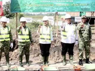 Dua Jembatan Perintis Garuda di Bangun di Wilayah Kodim 0429/Lamtim, Hari ini Ground Breaking