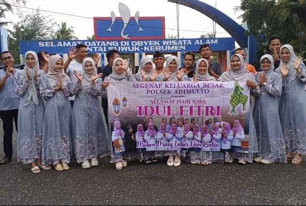 Halal Bihalal Polsek Adimulyo di Kawasan Pantai Suwuk Berlangsung Khidmat