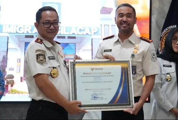 Imigrasi Cilacap Masuk Zona Hijau, Raih Nilai 88,12 Predikat Sangat Baik dari Ombudsman RI