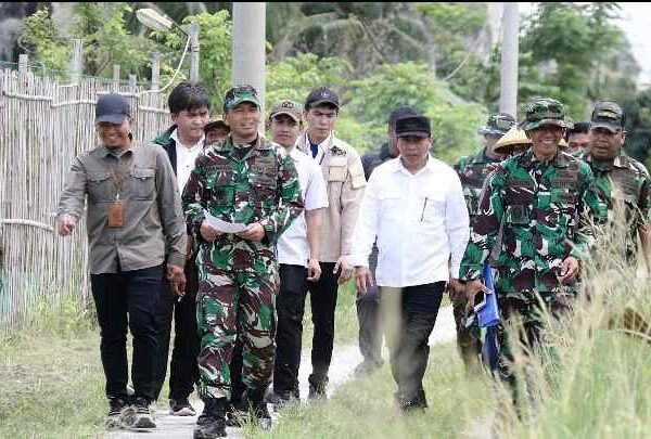 Dandim 0429/Lamtim Tinjau Lokasi CSR di Labuhan Maringgai dan Pasir Sakti